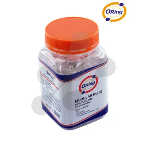 Oring MPC6U3 CAT6 Plug U/Utp RJ45 Altın Uç Konnektör 100 lü Paket