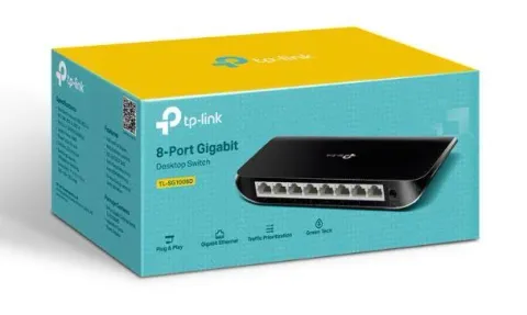 TP-Link TL-SG1008D 8 Port Gigabit Plastik Kasa Switch