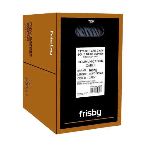 Frisby FNW-CAT628 305MT 0.50MM 24AWG 0 Bakir CAT6 Kablo