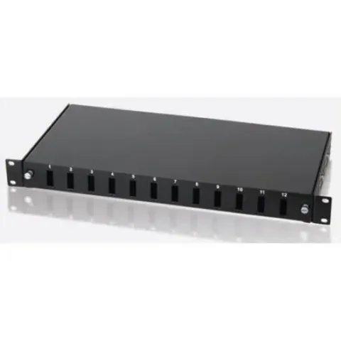 Uranium PPR12PSCDX 12 Port F/O SC DX RAL9005 Patch PANEL(10F-SB1U12PSCDX-REA)