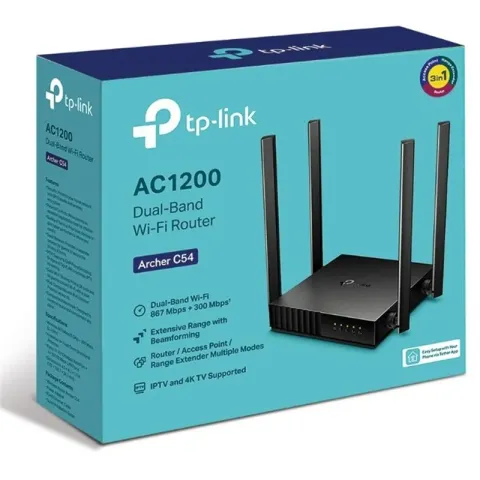 TP-Link Archer C54 AC1200 Kablosuz Wi-Fi 5 Dual Band Router
