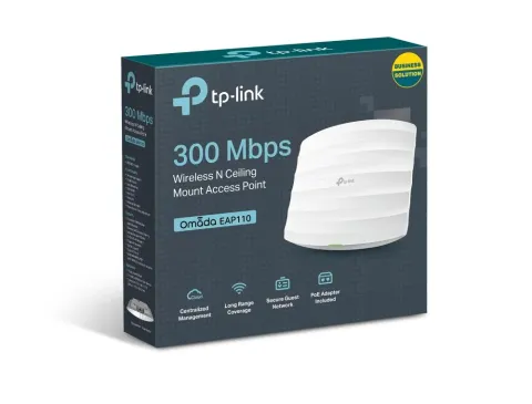 TP-Link Omada EAP110 1 Port 10/100 2.4GHZ 300MBPS 2X4DBI Anten İç Ortam Tavan Tipi Access Poınt(Adaptörlü)
