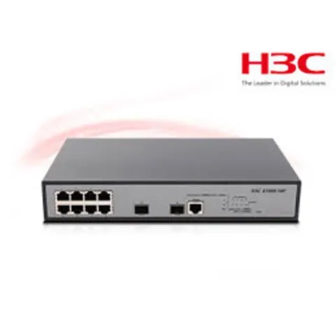 H3C S1850-10P 8 Port Gigabit + 2X1GB SFP Uplink Web Yönetilebilir L2 Rackmount SWITCH(9801A1Q6)