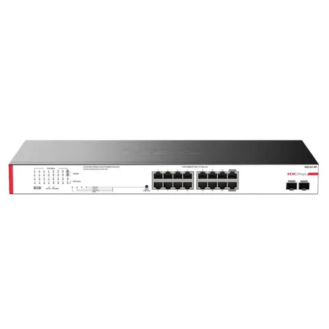 H3C Magic BS218F-HP 16 Port Gigabit + 2 Port Gigabit SFP Uplink 225W PoE Rackmount Switch