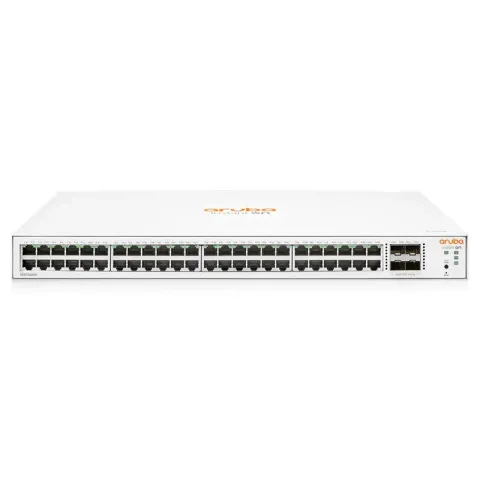 HPE Aruba İon JL814A 48 Port Gigabit + 4X1GB SFP Uplink Yönetilebilir Rackmount Switch