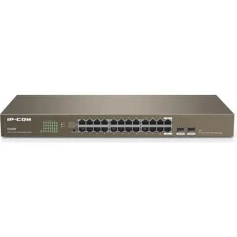 IP-Com IP-G1024F 24 Port Gigabit + 2X1GB SFP Uplink Rackmount Switch