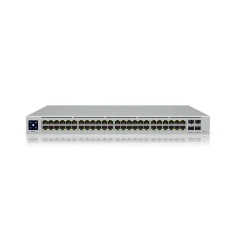 Ubiquiti USW-48-POE 48 Port Gigabit + 4X1GB SFP Uplink L2 195W PoE Yönetilebilir Rackmount Switch