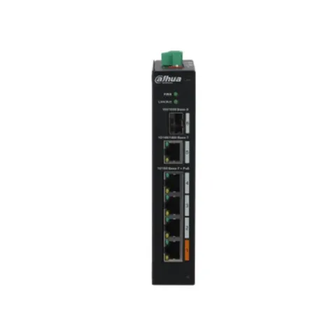 Dahua PFS3106-4ET-60-V2 4 Port 10/100 + 1XGB RJ45/SFP 60W PoE Endustriyel Switch