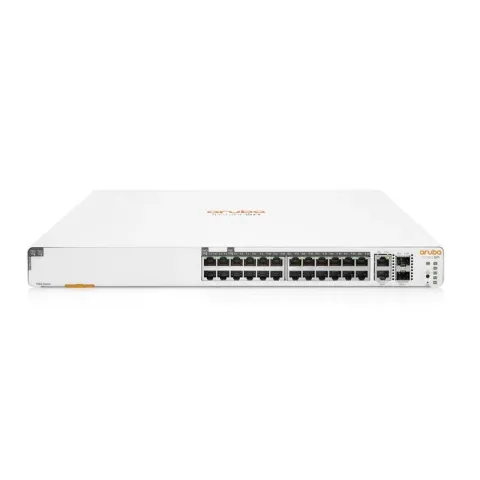 HPE JL813A 24 Port Gigabit 12 Port PoE + 2X1GB SFP Uplink Yönetilebilir Rackmount Switch
