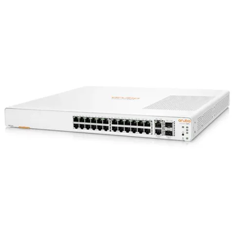 HPE JL807A İon 1960 24 Port Gigabit + 2X10GB SFP Port PoE 370W Rackmount Switch