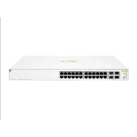 HPE Aruba İon 1930 JL683B 24 Port GIGABIT+4X10GB Sfp+ Uplink Yönetilebilir 195W PoE Rackmount Switch