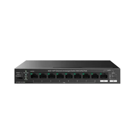 IP-Com IP-G1110PF-8-120W 8 Port Gigabit + 1X1GB RJ45/SFP Port 120W 250 Metre PoE Switch