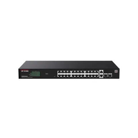 IP-Com G2228P-24-410W 24 Port GIGABIT+2XRJ45/SFP Uplink 370W PoE Cloud Yönetilebilir Rackmount Switch
