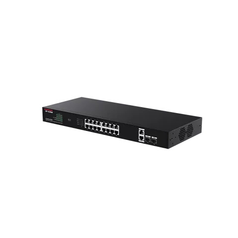 IP-Com G1120P-16-150W 16 Port GIGABIT+2XGB RJ45/SFP Uplink 135W PoE Rackmount Switch
