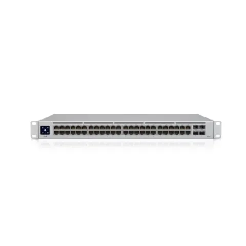 Ubiquiti USW-48-POE 48 Port Gigabit + 4X1GB SFP Uplink 195W PoE Yönetilebilir Rackmount Switch