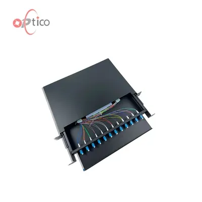 1U 24 Port LC Duplex (48 Core) Boş Fiber ODF Paneli