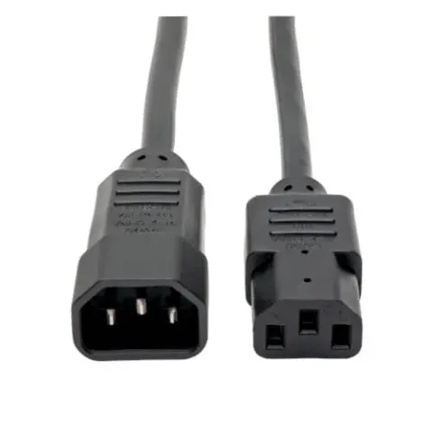 Güç Kablosu (Power Cord) C13 to C14 – 1 Metre Siyah