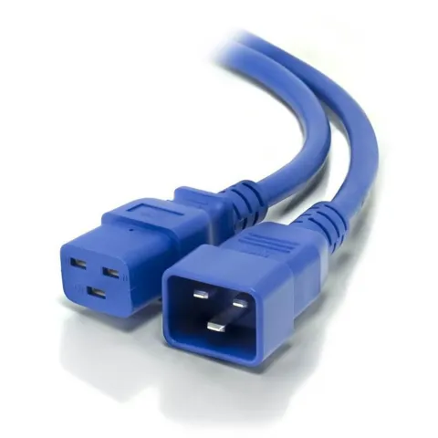Güç Kablosu (Power Cord) C19 to C20 – 2 Metre Mavi