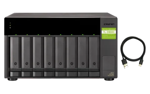 QNAP TL-D800C 8-Bay JBOD Genişletme Ünitesi