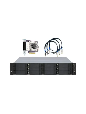 QNAP TL-R1200S-RP 12-Bay JBOD (QXP PCIe Kart Dahil)