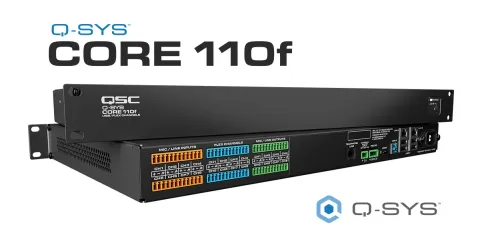 Q-SYS Core 110f Birleşik Ses, Video ve Kontrol İşlemcisi