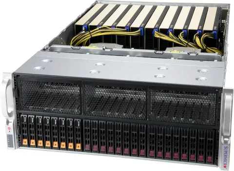 Supermicro 4U Çift İşlemcili GPU Sunucusu (10x PCIe 4.0)