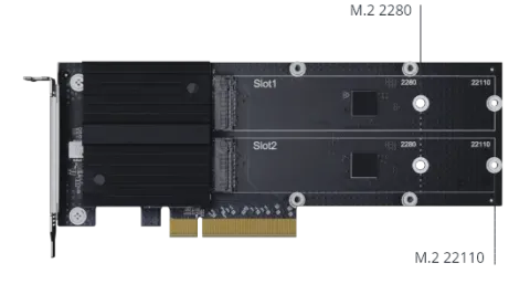 Synology M2D20 M.2 SSD Adaptör Kartı