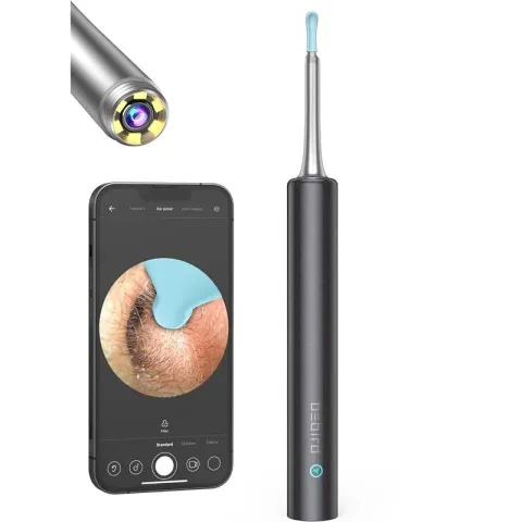 Bebird T5 3MP Kamera 3.5MM Lens Şarjlı Wi-Fi Görüntülü Kulak Temizleyici Siyah Renk