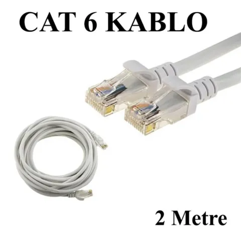 Inca ICAT6-02TG 2MT 24AWG CAT6 UTP Patch Kablo Gri