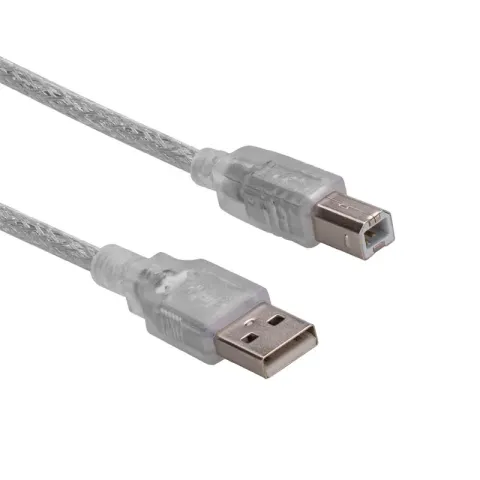 S-Link SL-U2015 1,5MT USB 2.0 Şeffaf Yazıcı Kablosu