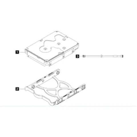Lenovo ThinkSystem 4XB7A77446 ST50/ST45 Series 3.5 2TB 7.2K SATA6GB Non-Hot Swap 512N HDD
