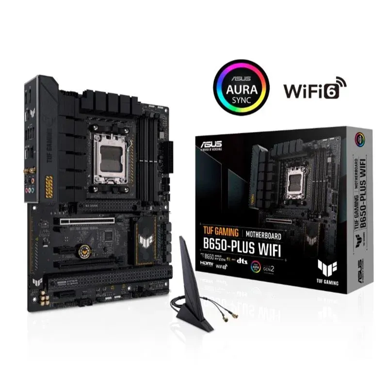 Asus Tuf Gaming B650-PLUS Wi-Fi DDR5 6400MHZ 1XHDMI 1XDP 3XM.2 USB 3.2 ATX AM5 (AMD AM5 9000/8000/7000 Seri ile Uyumlu)