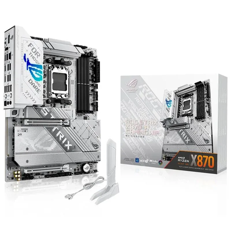 Asus Rog Strix X870-A Gaming Wi-Fi DDR5 8000MHZ 1XHDMI 1XDP 4XM.2 2XUSB4 AM5 ATX (AMD AM5 9000/8000/7000 Seri ile Uyumlu)
