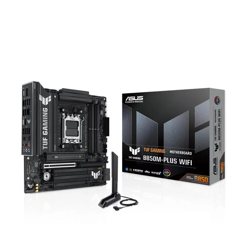 Asus Tuf Gaming B850M-PLUS Wi-Fi DDR5 8000MHZ 1XHDMI 1XDP 3XM.2 MATX AM5 (AMD AM5 9000/8000/7000 Serileri ile Uyumlu)