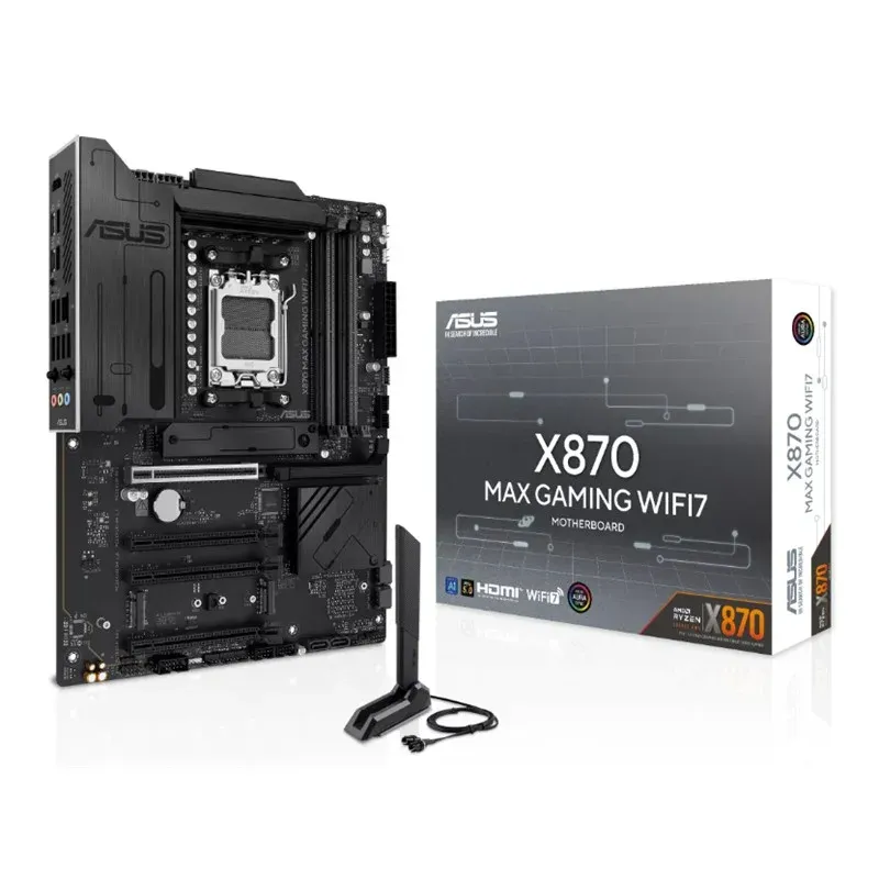 Asus X870 Max Gaming WIFI7 DDR5 8000MT/S 1XHDMI 2XUSB 3XM.2 ATX AM5 (AMD AM5 9000/8000/7000 Serileri