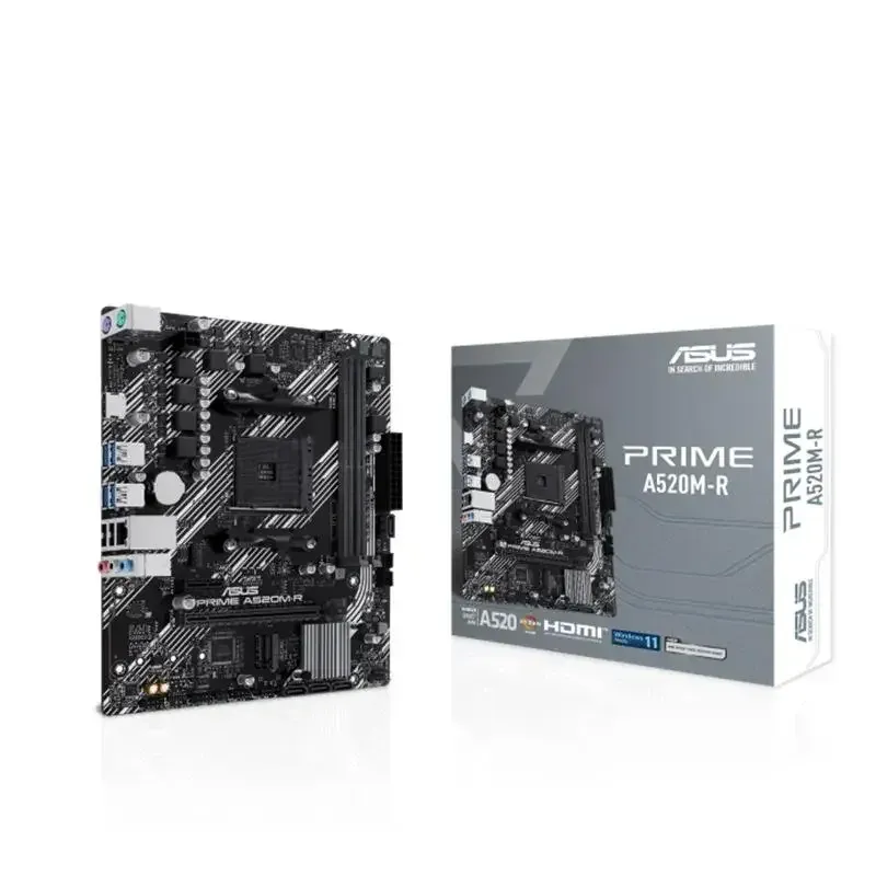 Asus Prime A520M-R DDR4 5100MHZ 1XHDMI 1XM.2 USB2.0 MATX AM4 (AMD AM4 5000/4000 /3000 Serisi ile Uyumlu)