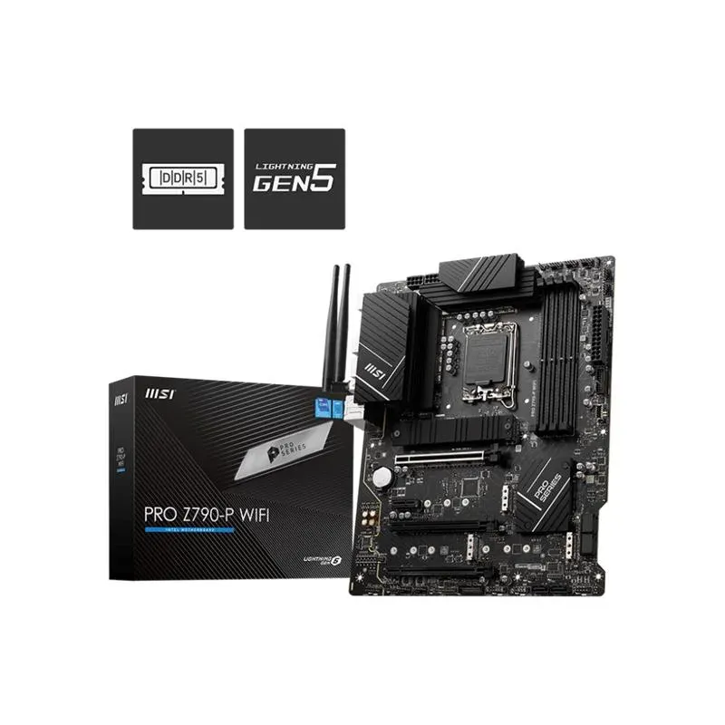 MSI Pro Z790-P Wi-Fi DDR5 7000MHZ 1XHDMI 1XDP 4XM.2 USB 3.2 ATX 1700P (12. / 13. ve 14. Nesil İşlemci Uyumlu)