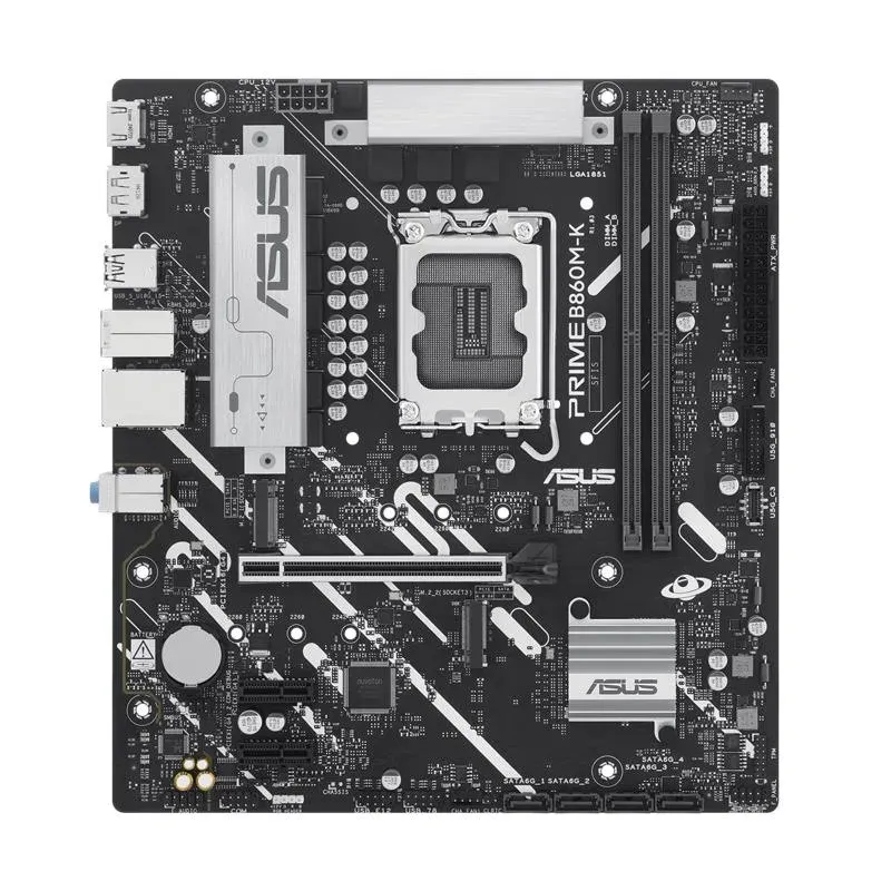 Asus Prime B860M-K DDR5 8800MT/S 1XHDMI 1XDP 2XM.2 USB 3.2 MATX 1851P (Intel Ultra Processors Series 2)