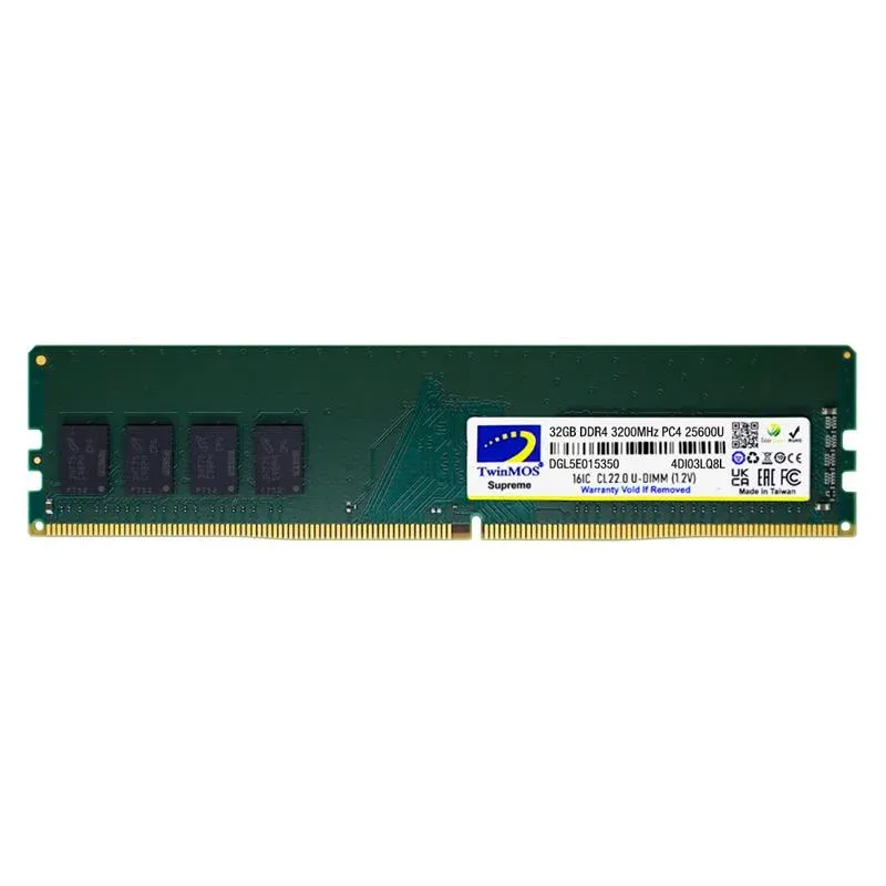 32 GB DDR4 3200MHZ TwinMOS Dt MDD432GB3200DWO