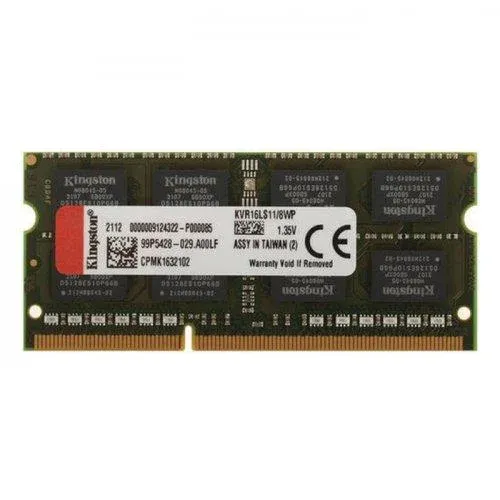 8 GB DDR3 1600MHZ Kingston CL11 Nb KVR16LS11/8WP