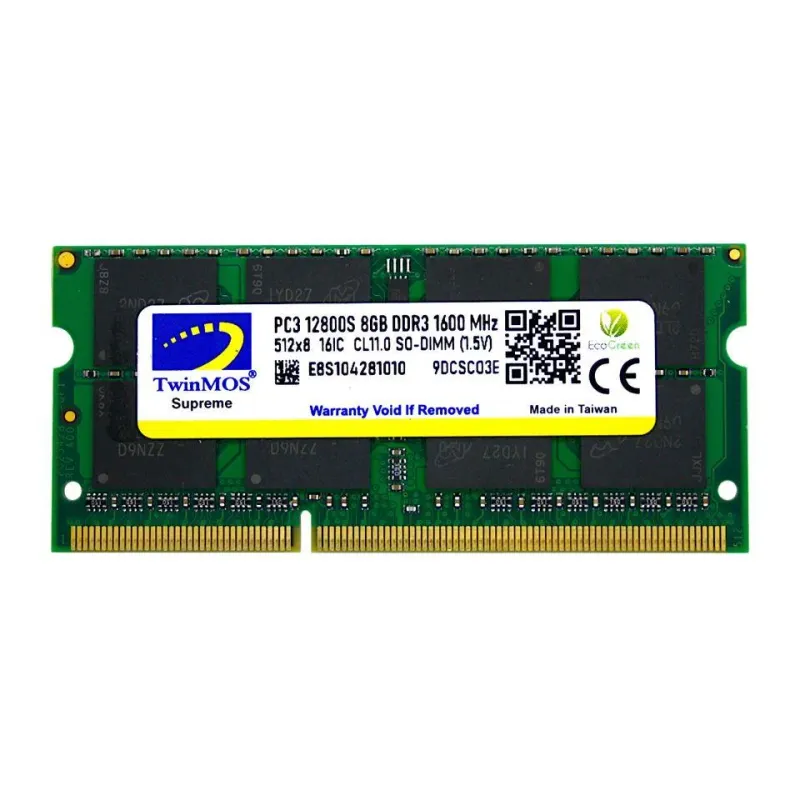 8 GB DDR3 1600MHZ TwinMOS 1.5 Nb MDD38GB1600N