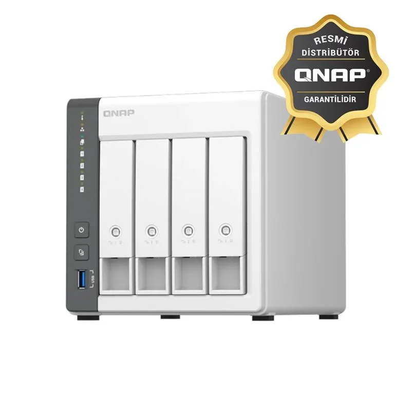 QNAP TS-433-4GB RAM 4 HDD Yuvalı Tower NAS (Resmi Distribütör Garantili)