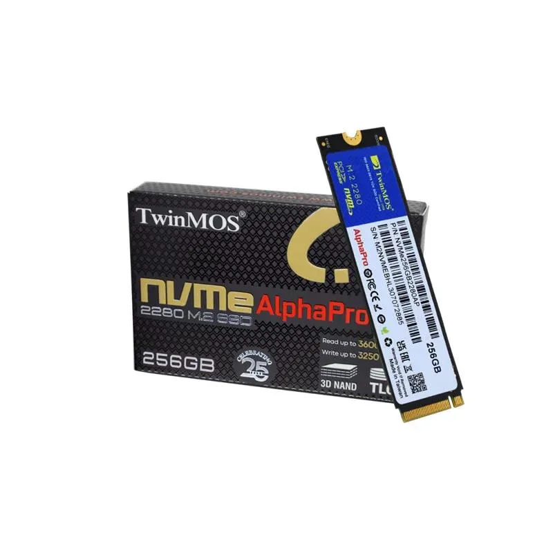 256 GB TwinMOS M.2 PCIe NVMe 3600/3250 NVMe256GB2280AP