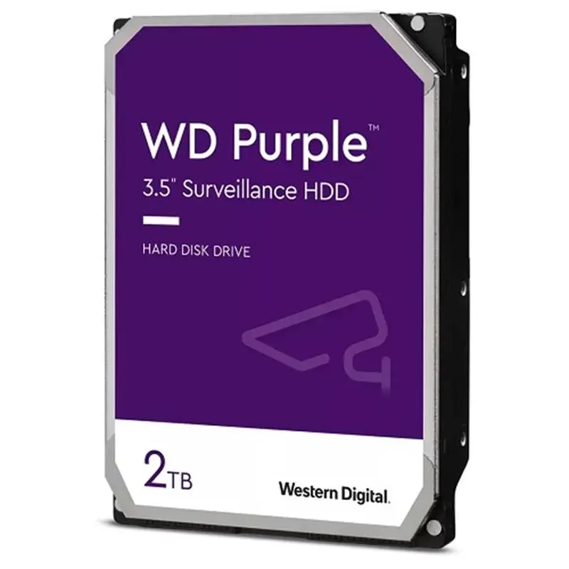 2 TB Wd 3.5 Purple SATA3 5400RPM 64MB 7/24 Guvenlık WD23PURZ (3 Yıl Resmi Dist Garantili)