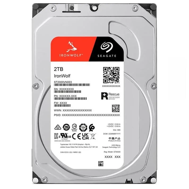 2 TB Seagate 3.5 İronwolf SATA3 5400RPM 256MB ST2000VN003 (3 Yıl Resmi Dist Garantili)