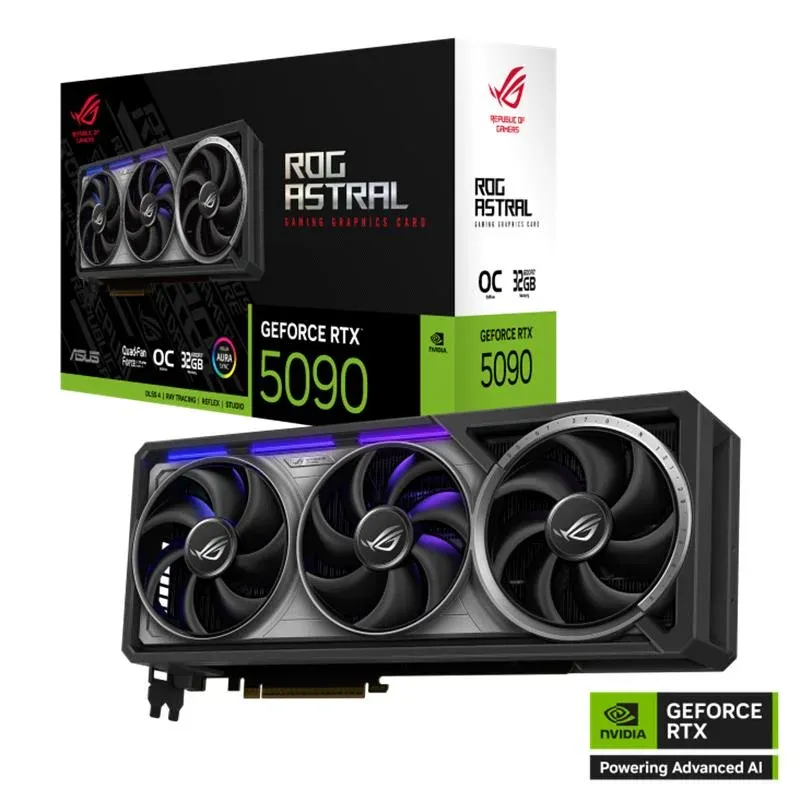 Asus GeForce ROG-ASTRAL-RTX5090-O32G-GAMING 32GB GDDR7 512BIT 2XHDMI 3XDP Ekran Kartı