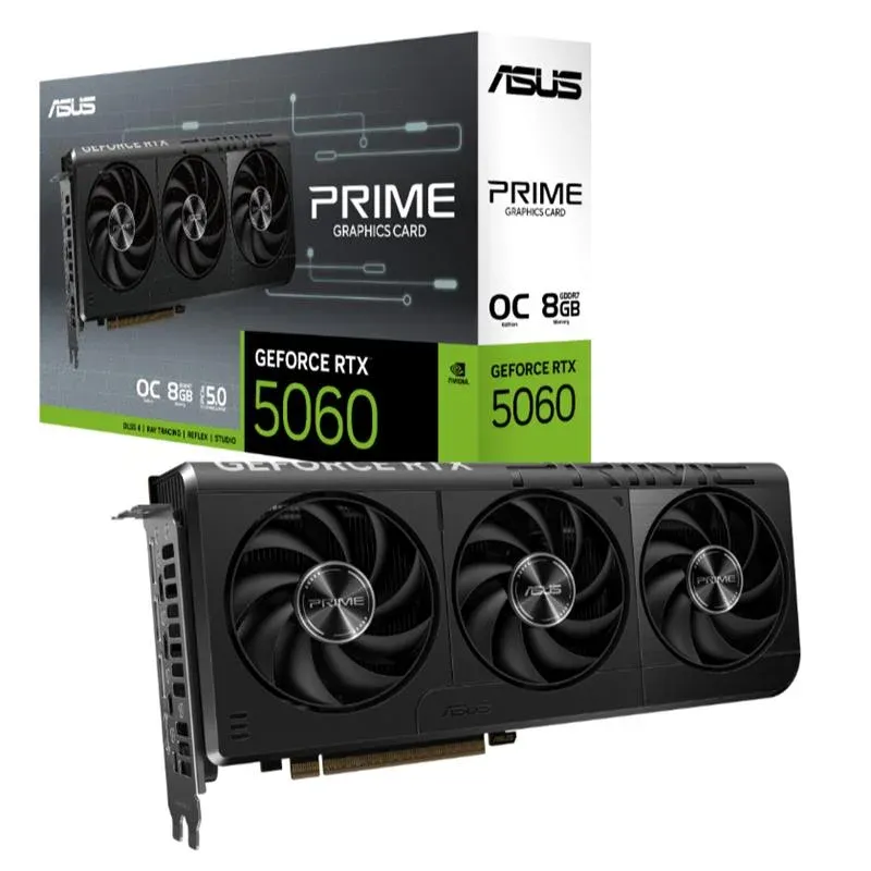 Asus GeForce PRIME-RTX5060-O8G 8GB GDDDR7 128BIT 1XHDMI 3XDP Ekran Kartı