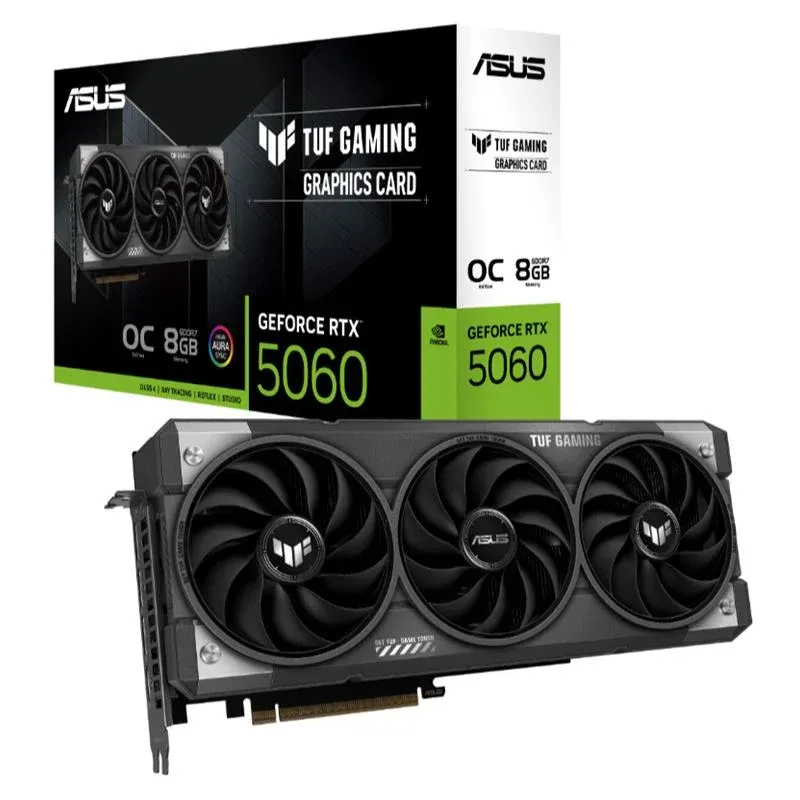 Asus GeForce TUF-RTX5060-O8G-GAMING 8GB GDDR7 128BIT 1XHDMI 2XDP Ekran Kartı