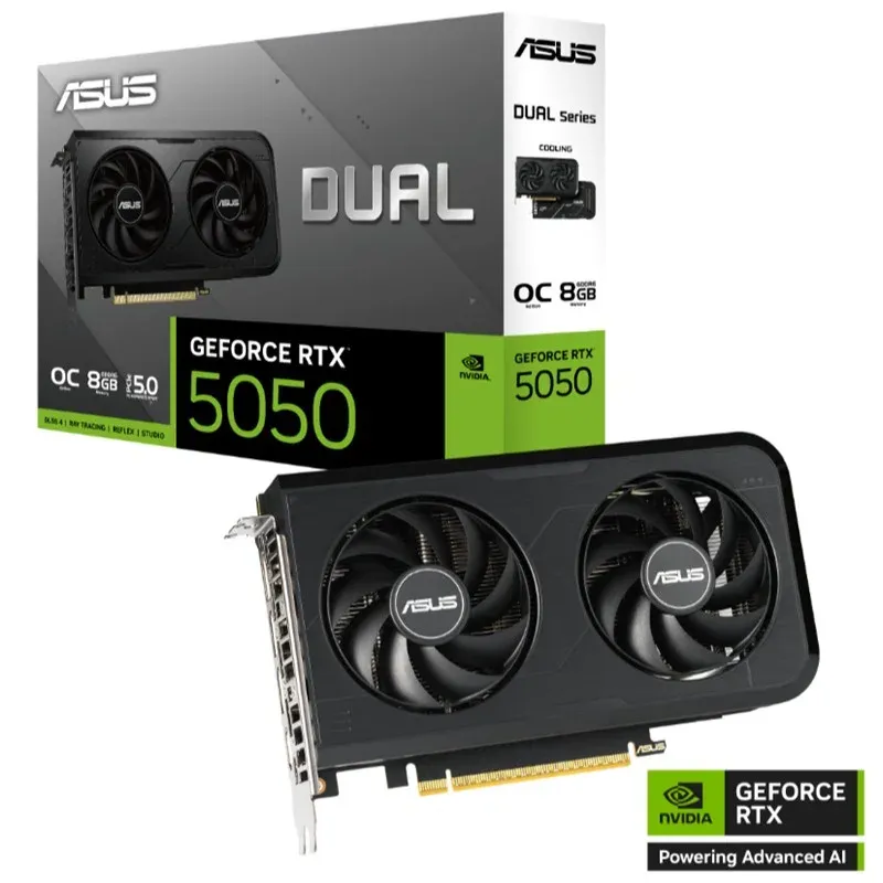 Asus GeForce DUAL-RTX5050-O8G 8GB GDDR6 128BIT 1XHDMI 3XDP Ekran Kartı