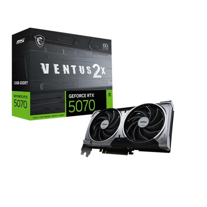 MSI GeForce RTX5070 12G Ventus 2X Oc 12GB GDDR7 192BIT 1XHDMI 3XDP Ekran Kartı